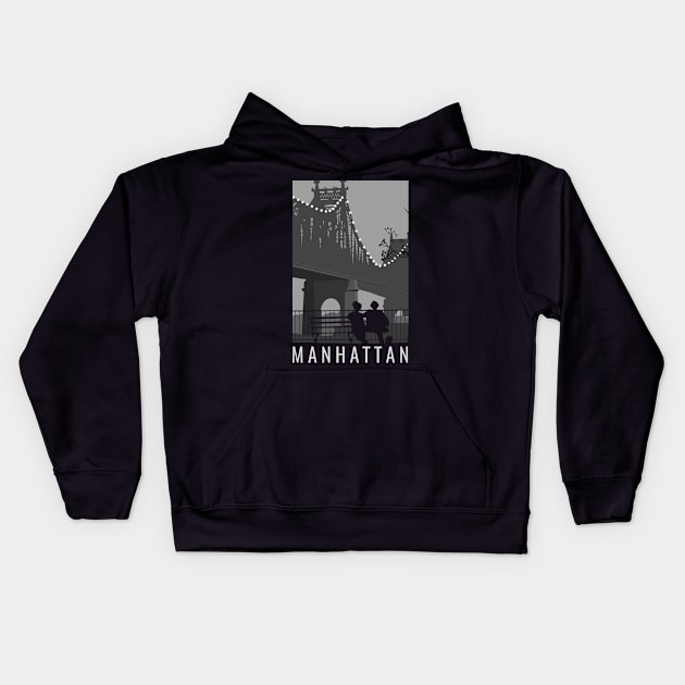 Manhattan Kids Hoodie by moonstruckguy